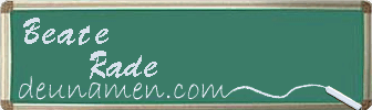 Beate Rade Visitenkarte